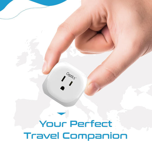 Ceptics US to UK Plug Adapter, Ultra Compact Power Adapter for USA to Type G Countries, 2 Pack