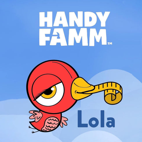 Famm 8ft 3+ Handy Red Bird Tape Measure for Kids STEM Educational Tool with Level, Protractor, Retractable Design - DIY