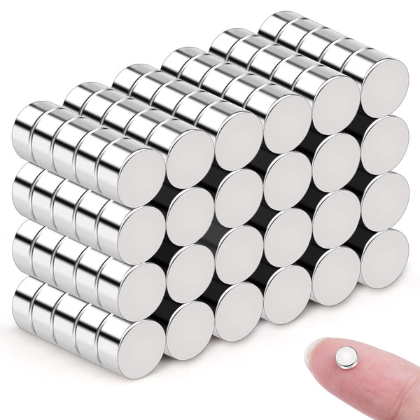 DIYMAG 120Pcs Small Magnets, Mini Refrigerator Magnets for Crafts, Multi-Use Strong Round Fridge Magnets