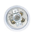 ZHYOHEN E26 6 Inch 18AWG Ceramic Lamp Threaded Socket with White Shade Ring and Standard Insulated Wire Suitable