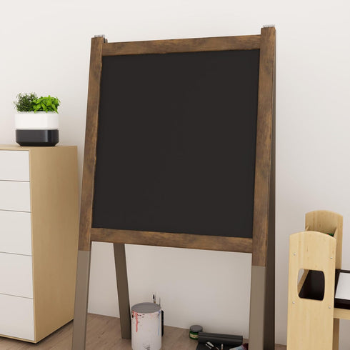 Stickyart Dark Wood Bulletin Board Borders, Peel and Stick Wood Wallpaper Trim 3inx50ft for Classroom Decor