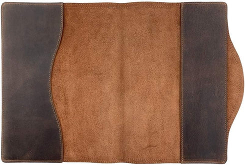 Hide & Drink Journal Cover for Moleskine Hard Cover Sketchbook XXL Size 8.5 x 11 in., Full Grain Leather, Bourbon Brown