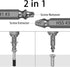 Niudai 5-Piece Set, 0-4, HSS Screw Extractor Professional Grade Drill Bit Kit for Damaged Screws, Grey Industrial