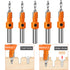 ASNOMY 10Pcs Wood Countersink Drill Bit Set, 5Pcs Countersink Bits with Extra Pilot Drill Bits for Woodworking