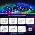 WS2812B 16.4FT/5M 60LEDs/m 300Pixels Programmable 5050SMD IP30 DC5V SEZO ECO LED Strip Light Individually Addressable