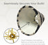 CS-963-6 3 6 4.5 Royal Designs, Inc. Animal Print Empire Chandelier Shade, Cowhide, x x