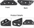 12pcs Corner Brackets with Screws, Wood Furniture Connectors Stabilizers, Stainless Steel Floating Shelf Hardware