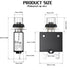Thermal Circuit Breaker, 10 Amp Push Button Manual Reset, 32V DC, 125/250VAC, 4Pcs with Quick Connect Terminals