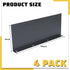4 Pack Aluminum Gutter Valley Splash Guard,Keep Water from Overshooting The Gutter,for Valley,Corner,or Straight,10 inch Each Piece,Grey
