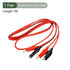 YOKIVE 1 Pair Test Leads, Double-end Alligator Clip Test Wire, Great for Electronic Test Work (Red, Black, 1M)