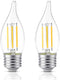KINUR E26 C35 2700K Candelabra led Light Bulbs Decorative Candle Light Bulb