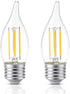 KINUR E26 C35 2700K Candelabra led Light Bulbs Decorative Candle Light Bulb