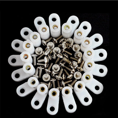 40pcs L Shape Game Console Motherboard Plastic Feet with Screws for Arcade Gaming Circuit Board DIY Parts