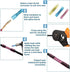 DINGYUAN 200pcs Waterproof Butt Connectors, Heat Shrink Marine Wiring Connectors, Crimp Butt Splice Terminal Kit