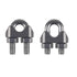 10PCS 1/4 Inch M6 Stainless Steel Wire Rope Cable Clip Clamp