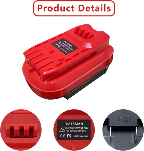 V20 Adapter for Craftsman 20V Cordless Tools, for Dewalt 20V 60V and Milwaukee 18V M18 Battery Conversion