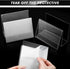 Clear Acrylic Postcard Holder, Greeting Card Display Stand for Desk, Business Card Organizer (6 x 4.25 x 4.5 Inches, 6