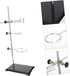 Lab Equipment Kit - Iron Base Retort Stand with Flask Clamp