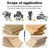 Flush Trim Router Bits 1/4 Inch Shank, 1/2 Inch Cutting Diameter, 1-3/16 Inch Cutting Height, Bottom Bearing Flush
