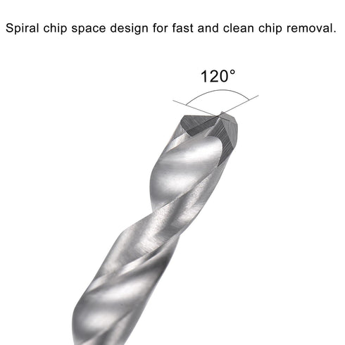 uxcell Carbide Twist Drill Bits 3.3mm, Metric Spiral Flutes Straight Shank Tungsten Steel Drilling Tool