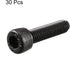 uxcell M5 x 20mm 12.9 Alloy Steel Hex Socket Head Cap Screws, Black, 30pcs