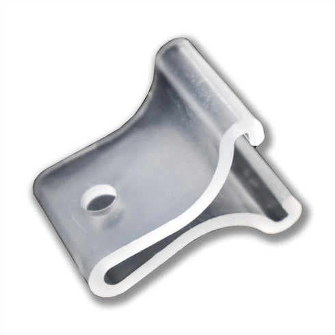 Plastic Drop Ceiling Grid Clips with 3/16" Diameter Hole, Snap On Ceiling Sign Hangers, 30 Pack