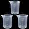 100ml/3.4oz Plastic Graduated Beaker (3 Pack), Transparent PP Measuring Cup Mixing Cup for Kitchen Lab