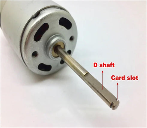 IPUDIS 42mm RS-775 12V 14.4V 18V 20V 24V 7750RPM 48mm Electronic Starter DC Large Torque D-Shaft Long Shaft DIY Tool
