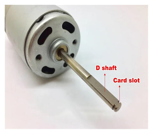 RCEOUCTMK 42mm RS-775 12V 14.4V 18V 20V 24V 7750RPM 48mm Electronic Starter DC Large Torque D-Shaft Long Shaft DIY Tool