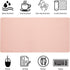 Blossoms Pink Desk Mat, Large Waterproof Non-Slip Leather Desk Pad for Keyboard and Mouse, 31.5×15.7 Inches