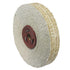 6'' x 1'' Spiral Sewn Rigid Sisal Buffing Wheel - 5/8 Inch Arbor Hole Rigid Sisal Buffing Polishing Wheel for Bench Grinder, Die Grinder