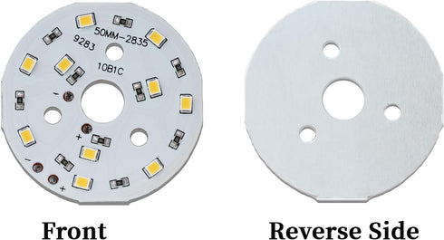 5W 4000K 48mm 9-10V 240mA 120 (5Pcs) COB LED Chip Neutral White, High Power LED with Aluminum PCB Heatsink, Beam Angle