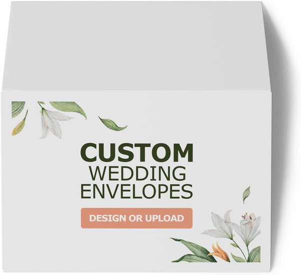 GotPrint Custom Wedding Envelopes for Invitations, Save the Dates, RSVP, Thank You
