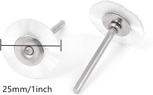 XMHF 20pcs Rotary Brushes, 25mm 1" Dia Nylon Wheel Buffing Polishing Tool
