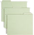 Smead FasTab Hanging Fastener File Folder, 1/3-Cut Built-in Tab, Letter Size, Moss, 18 per Box (65120)