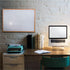 Floortex Viztex Lacquered Steel Magnetic Dry Erase Board, 24" x 18", Oak Effect Surround