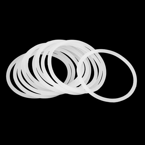 X AUTOHAUX Silicone O-Rings, 55mm OD 48.8mm ID 3.1mm Width VMQ Seal Gasket for Pipe Repair, White, Pack of 10