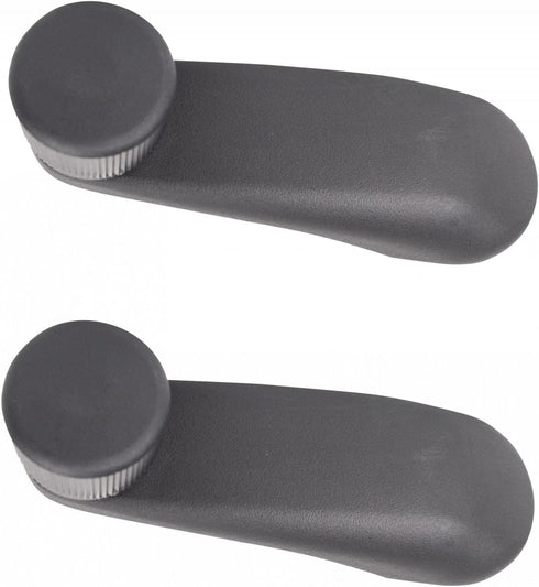 TRQ Black Window Crank Handle Pair, Set of 2 for Silverado Sierra Truck Pickup