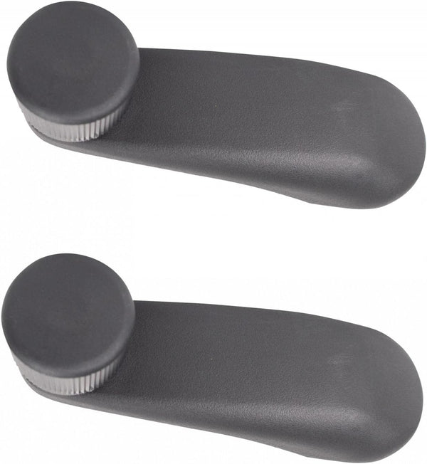 TRQ Black Window Crank Handle Pair, Set of 2 for Silverado Sierra Truck Pickup