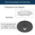2Pack 130LBS M8 Mounting Magnets, Rubber Coated Neodymium Magnets with Threaded Studs, Non-Slip Strong Mounting Magnet
