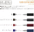 Zebra Sarasa Nano JJH72-BK4C-AZ Gel Ballpoint Pen, 0.01 inches (0.3 mm), Black Color, Set of 4