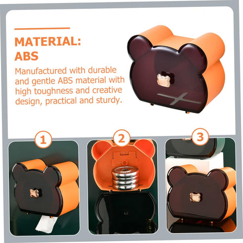 Modern Bathroom Tissue Holder - Stylish Facial Towel Storage Box