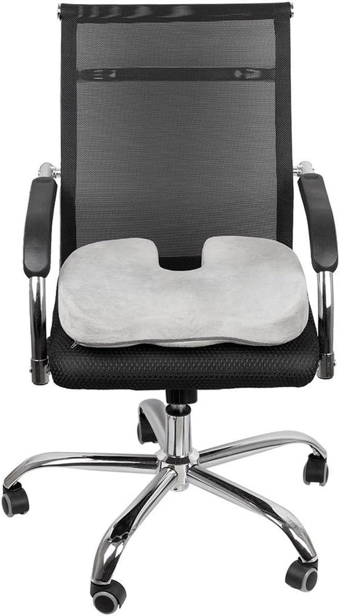 JUWENIN ,Coccyx Orthopedic Comfy Pro Memory Foam Seat Cushion for for Home Office Desk Chairs, Auto Seats, Sports