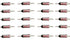 BF240X Fuse, Thermal Fuses, Celsius Thermal Cutoffs, 250V, 20Pcs