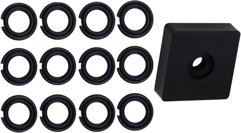 (12 Sets) 3/8" Impact Retaining Ring Clip with O-Ring for Milwaukee Electric/Pneumatic Wrench