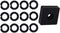 (12 Sets) 3/8" Impact Retaining Ring Clip with O-Ring for Milwaukee Electric/Pneumatic Wrench