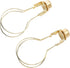 Bulb Bulb 2pcs Clip On Lampshade Holder, Clip Adapter Metal Firm Fixing with Finial Top for Floor Lamp (Golden)