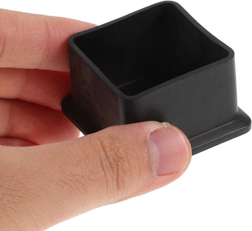 10pcs 38x38mm NUOBESTY PVC Soft Rubber Furniture Leg Caps Anti-Slip Tube End Covers for Chairs Tables Shelves Floor