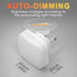 0.3W 2 Pack Amber Night Lights Plug into Wall, Nightlights With Light Sensor Dusk to Dawn, Square Plug in Night Light