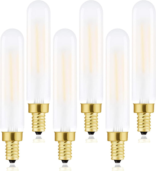 Leools E12 Frosted LED Bulb Dimmable 4W Equal 2700K Warm White T6 B11